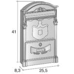 Cassetta postale per esterno porta lettere rivista buca posta Vari colori - immagine 2