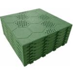 Piastrella modulare autobloccante drenante per esterno piscina campeggio 40x40 - immagine 2