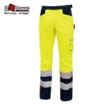 Pantaloni da lavoro alta visibilita U-Power multitasche con strisce riflettenti LIGHT
