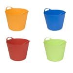 Secchio contenitore Borsa milleusi in plastica pieghevole per casa giardino mare