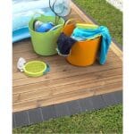 Secchio contenitore Borsa milleusi in plastica pieghevole per casa giardino mare - immagine 3