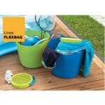 Secchio contenitore Borsa milleusi in plastica pieghevole per casa giardino mare - immagine 4