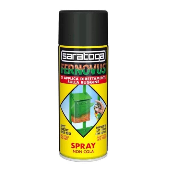 SMALTO ANTIRUGGINE SPRAY FERNOVUS ML400 SARATOGA Vernice Spray Fernovus Saratoga Smalto Antiruggine Elimina Ruggine 400 ml - immagine 1