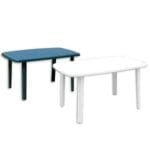 Tavolo da giardino in resina plastica rettangolare da esterno cayman 90x140 H72