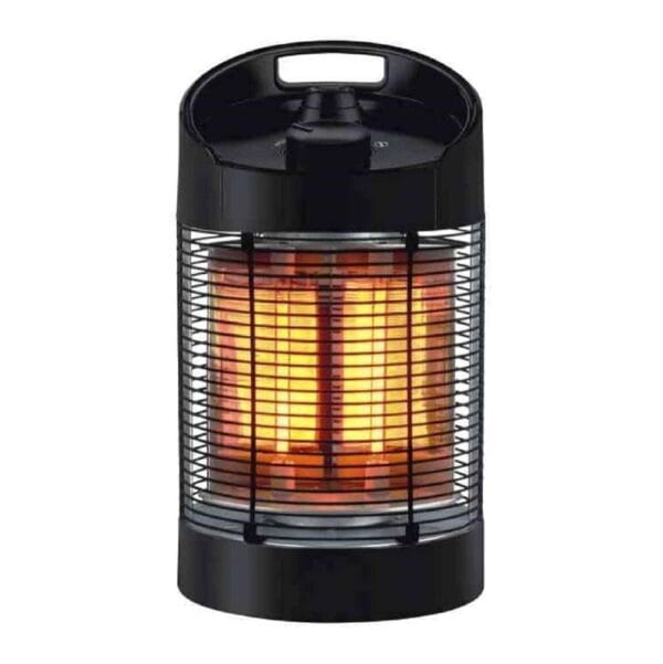 CFG STUFA RESISTENZA FIBRA DI CARBONIO Stufa elettrica basso consumo al carbonio oscillante con termostato Nera 700W - immagine 1