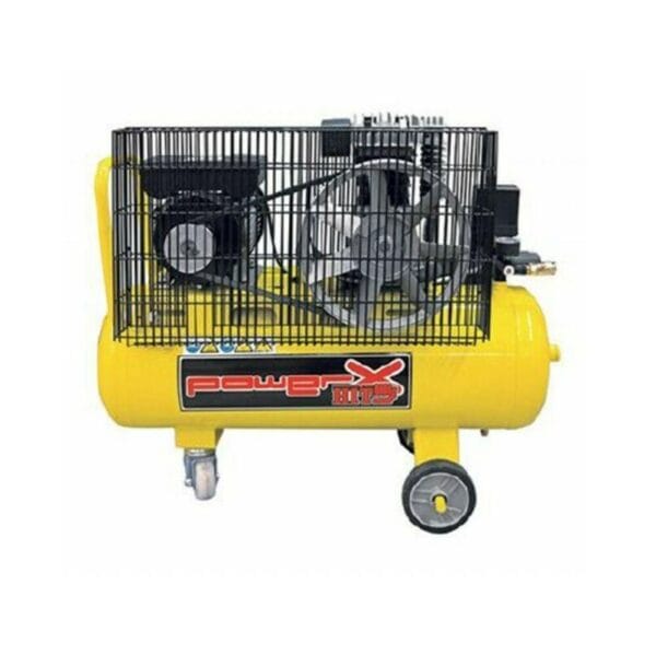 COMPRESSORE TRAZIONE A CINGHIA POWER-HIT PH8126 Compressore aria 100 LT lubrificato cinghiato monofase 2 manomentri 8 BAR 3 HP - immagine 1