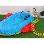 Compressore aria portatile coassiale con accessori 1.5 HP 1100W POWX1706 - immagine 4