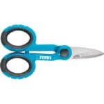 Forbici elettricista professionali Inox Fervi lama microdentata antiscivolo 140 mm