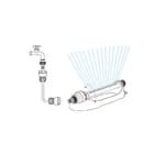 Irrigatore oscillante da giardino prato regolabile silenzioso con 16 getti GF - immagine 2