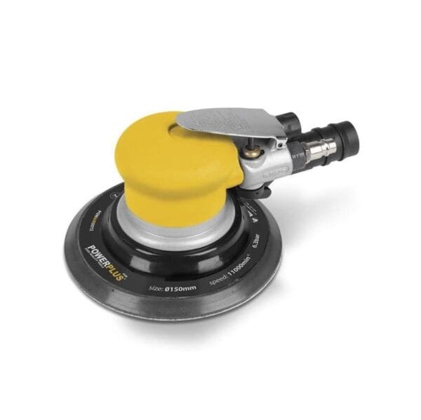 Levigatrice rotorbitale pneumatica POWAIR0013 Levigatrice rotorbitale pneumatica ad aria compressa per legno metallo 150 mm - immagine 1