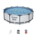 Piscina fuori terra rotonda Bestway Steel Pro MAX con pompa scaletta 366x100 cm
