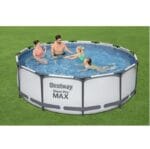 Piscina fuori terra rotonda Bestway Steel Pro MAX con pompa scaletta 366x100 cm - immagine 3