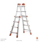 Scala multifunzione telescopica PEPPina Gierre in alluminio 4+4 pioli gradini