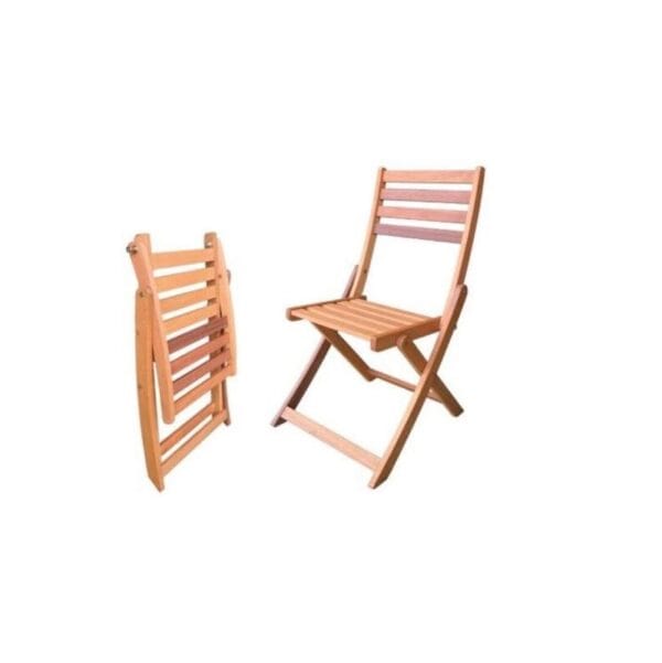 SEDIA LEGNO PIEGHEVOLE IMPRESSION HANOI Sedia in Legno massello tropicale Pieghevole Impression Hanoi Resistente - immagine 1