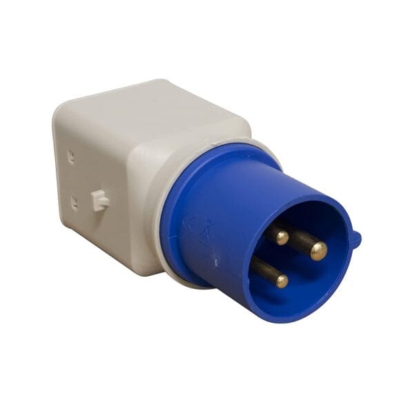 SPINA A MURO IP67 2P+T 16A 230V H6-BLU 6.5113.6 Spina a muro da parete adattatore presa industriale IP67 2P+T 16A 230V Blu - immagine 1