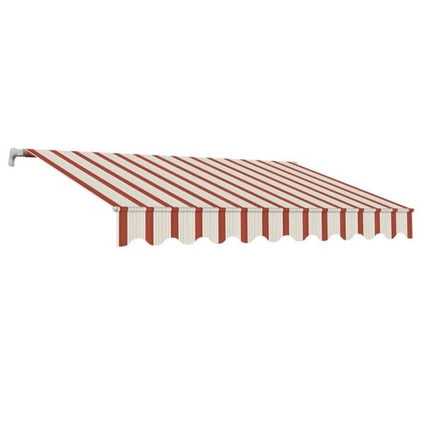 TENDA DA SOLE RECLINABILE SANGIORGIO BORDEAUX/CREMA 3X2 1800 Tenda da sole avvolgibile da Balcone a barra quadra Bordeaux Crema 280gr 3x2 MT - immagine 1