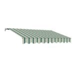 Tenda da sole a bracci per Balcone avvolgibile reclinabile Verde Bianca 3x2 mt