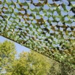 Tenda a Vela Triangolare ombreggiante telo da sole giardino Foglia Verde 3x4 MT