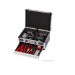 Valigia porta attrezzi vuota valigetta portautensili in alluminio con 1 cassetto 430x300x205mm - immagine 3