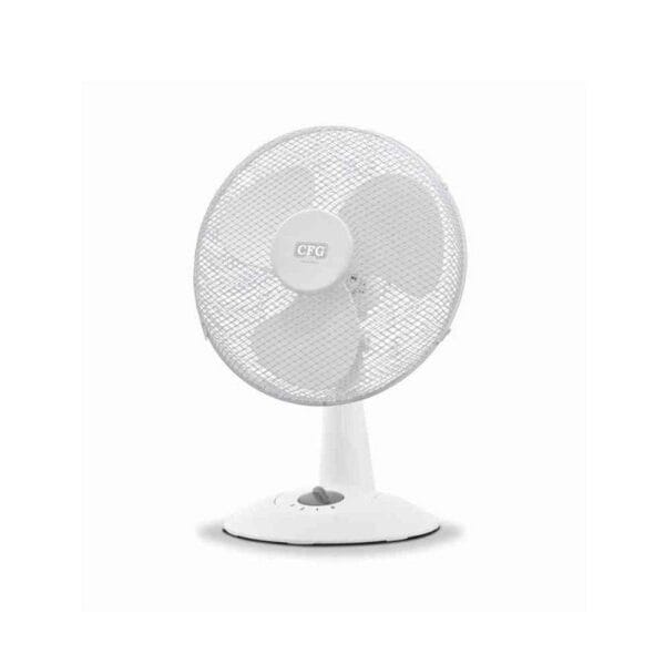 VENTILATORE BIANCO 40 TAVOLO Ø 40CM Ventilatore da tavolo 3 velocita Bianco inclinabile ed oscillante Ø40 cm 40W - immagine 1