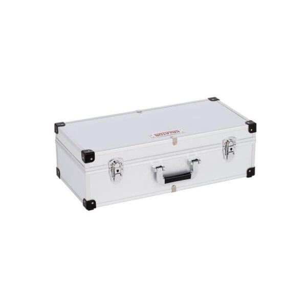 Valigia attrezzi vuota Valigetta Valigia attrezzi vuota Valigetta portautensili in alluminio colore Argento - immagine 1