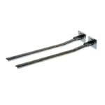 Stendino da balcone a muro parete stendibiancheria pieghevole accaio 2 staffe