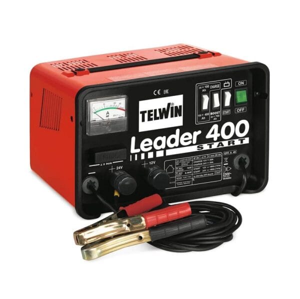 CARICABATTERIA AVVIATORE LEADER 400 TELWIN VOLT 12/24 AH 45 300START 807551 Caricabatteria avviatore Telwin Leader 400 Carica Rapida per Auto Barca Tir - immagine 1
