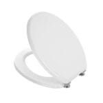 Copriwater universale laccato Bianco in Legno MDF WC Water Tavoletta Bagno 18"