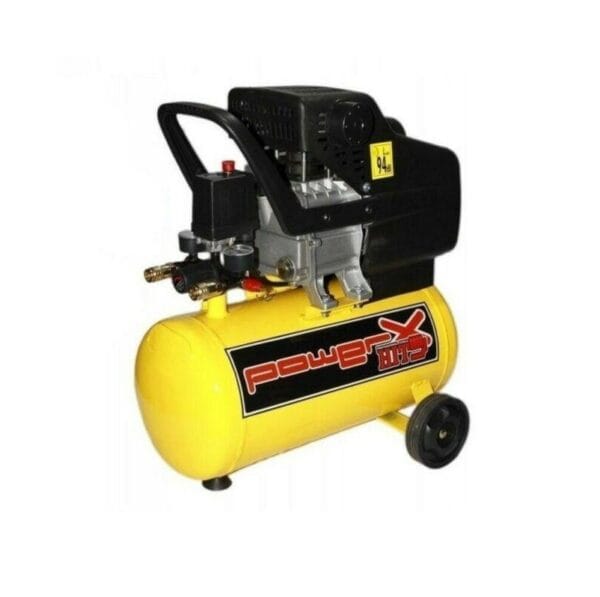 Compressore aria 24 lt Lubrificato Compressore aria 24 lt Lubrificato Doppio Attacco Doppio Manometro 8 bar 2HP - immagine 1