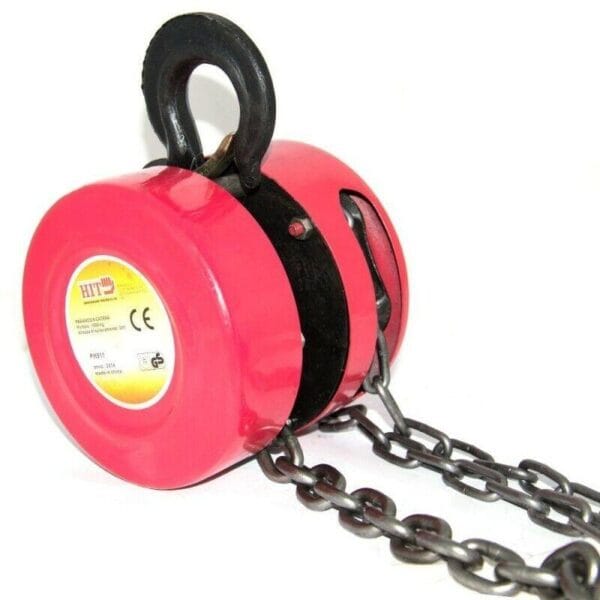 PARANCO A CATENA 3mt KG.2000 PH912 Paranco a catena verricello argano manuale sollevatore 3 MT portata 2000 Kg - immagine 1