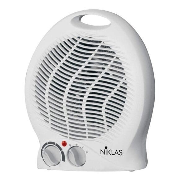 TERMOVENTILATORE TAVOLO + TERMOSTATO BASIC EFFE-NIKLAS VOLT 230 KW 1/2 CM 22X13 H.CM 26*** Termoventilatore bagno Stufa elettrica caldobagno 2 Potenze con termostato - immagine 1