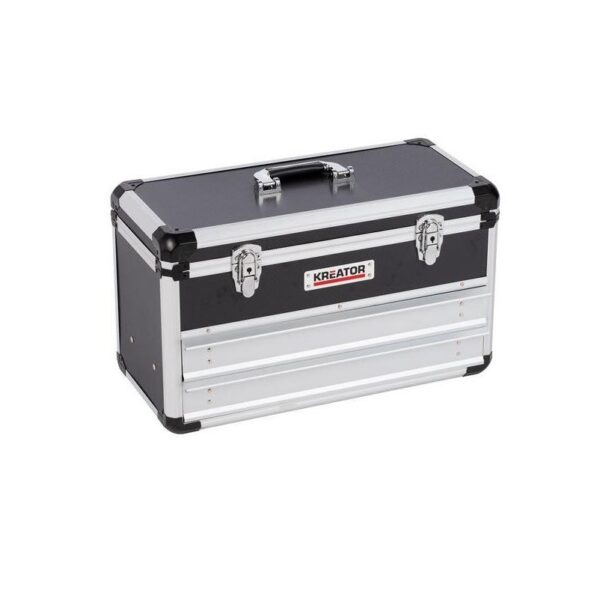 Valigia porta attrezzi vuota 120047 Valigia porta attrezzi vuota valigetta in alluminio portautensili con 2 cassetti - immagine 1