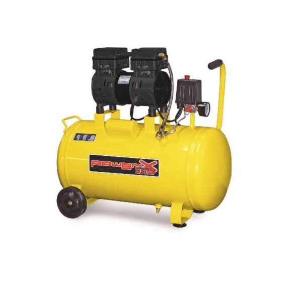 Compressore aria silenziato 24 LT Compressore aria silenziato 24 LT coassiale 2 manometri doppio attacco PH024S - immagine 1