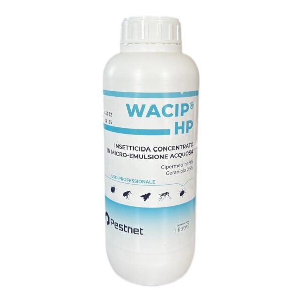 INSETTICIDA CONCENTRATO USO INTERNO-ESTERNO WACIP HP 1 LT Insetticida concentrato insetti volanti striscianti Uso interno esterno Wacip HP LT - immagine 1