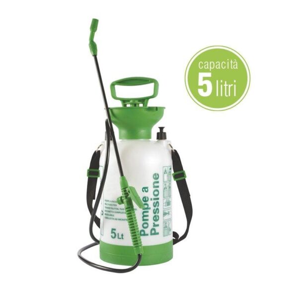 POMPA A PRESSIONE LENNY 5 5 LT 909/2 Pompa a pressione a spalla zaino irroratrice per piante orto giardino vivaio 5lt - immagine 1