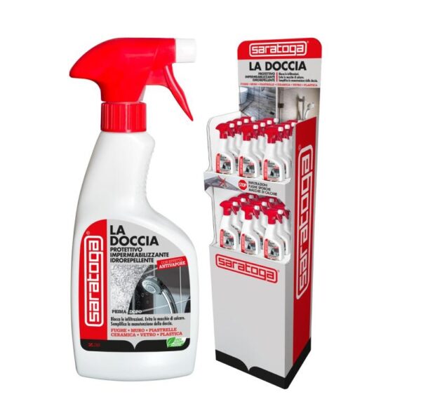 SARATOGA PROTETTIVO IMPERMEABILIZZANTE IDROREPELLENTE "LA DOCCIA" 330ML Saratoga Protettivo Impermeabilizzante Idrorepellente Fughe Bagno Doccia 330 ml - immagine 1