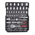 Trolley set attrezzi valigia cassetta porta utensili completa con 253 pezzi - immagine 3