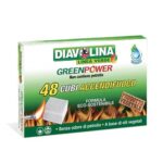 Diavolina Green Power 48 Cubi Accendifuoco Naturale 40 Accensioni No Petrolio