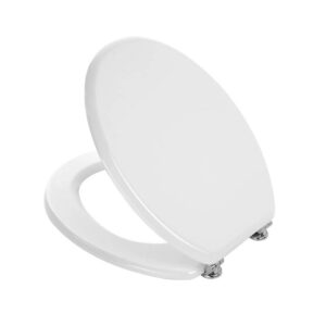 Copriwater universale laccato Bianco in Legno MDF WC Water Tavoletta Bagno 18"