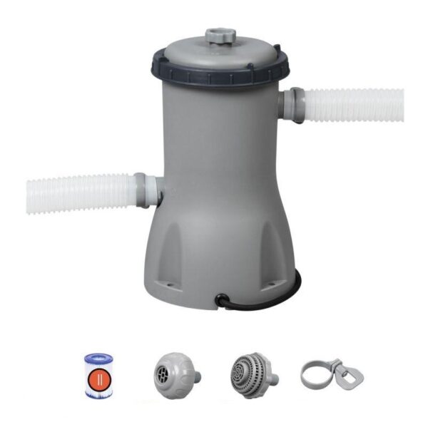 FILTRO X PISCINA A CARTUCCIA 58386 BESTWAY Pompa filtro a cartuccia per Piscina Bestway fuoriterra portata 3.028 L/h - immagine 1