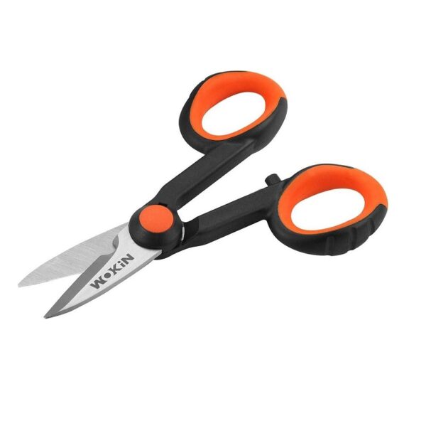 FORBICE ELETTRICISTA PROFESSIONAL 303855 WOKIN MM 140 Forbici elettricista professionali Wokin Lame in acciaio Inox antiscivolo 140 mm - immagine 1