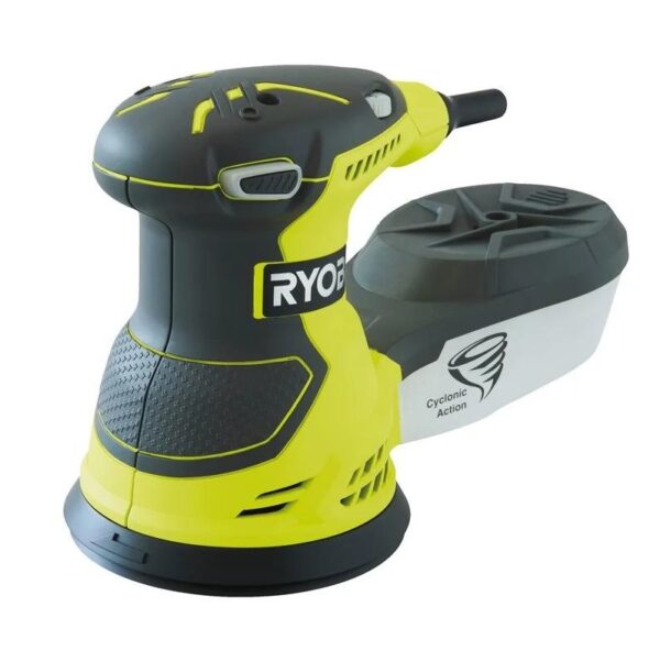 LEVIGATRICE ROTORBITALE RYOBI ROS 300 A Levigatrice rotorbitale Ryobi ROS300A con 20 fogli abrasivi potente motore 300W - immagine 1