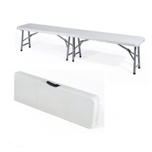 Panca pieghevole per giardino esterno richiudibile a valigetta 183x28x44