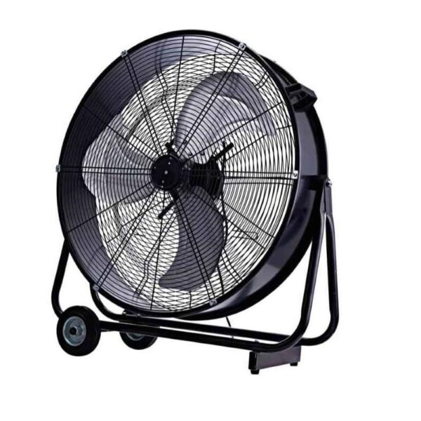 Ventilatore Industriale da Terra Pavimento Uragano EV089 Ventilatore Industriale da Terra Pavimento carrellato con maniglia Nero 82 cm - immagine 1