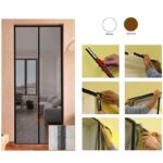 Zanzariera magnetica per Porta poliestere con telaio PVC riducibile 1,50 x 2,50