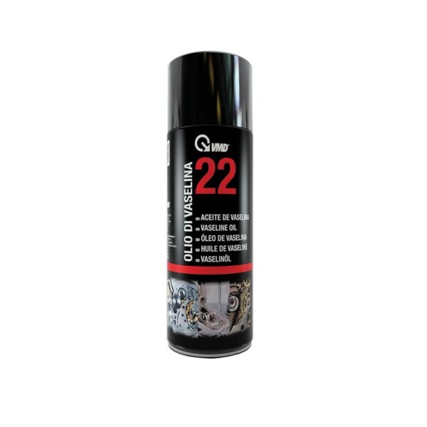 OLIO VASELLINA SPRAY INODORE 22 VMD ML 400 Olio di Vaselina Spray Lubrificante inodore Sbloccante Grassi Vasellina VMD 22 - immagine 1